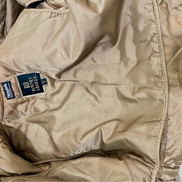 Vintage Byrnes & Baker FABULOUS 80s Leather Animal Print Jacket, Belted, Size S - Picture 10 of 11